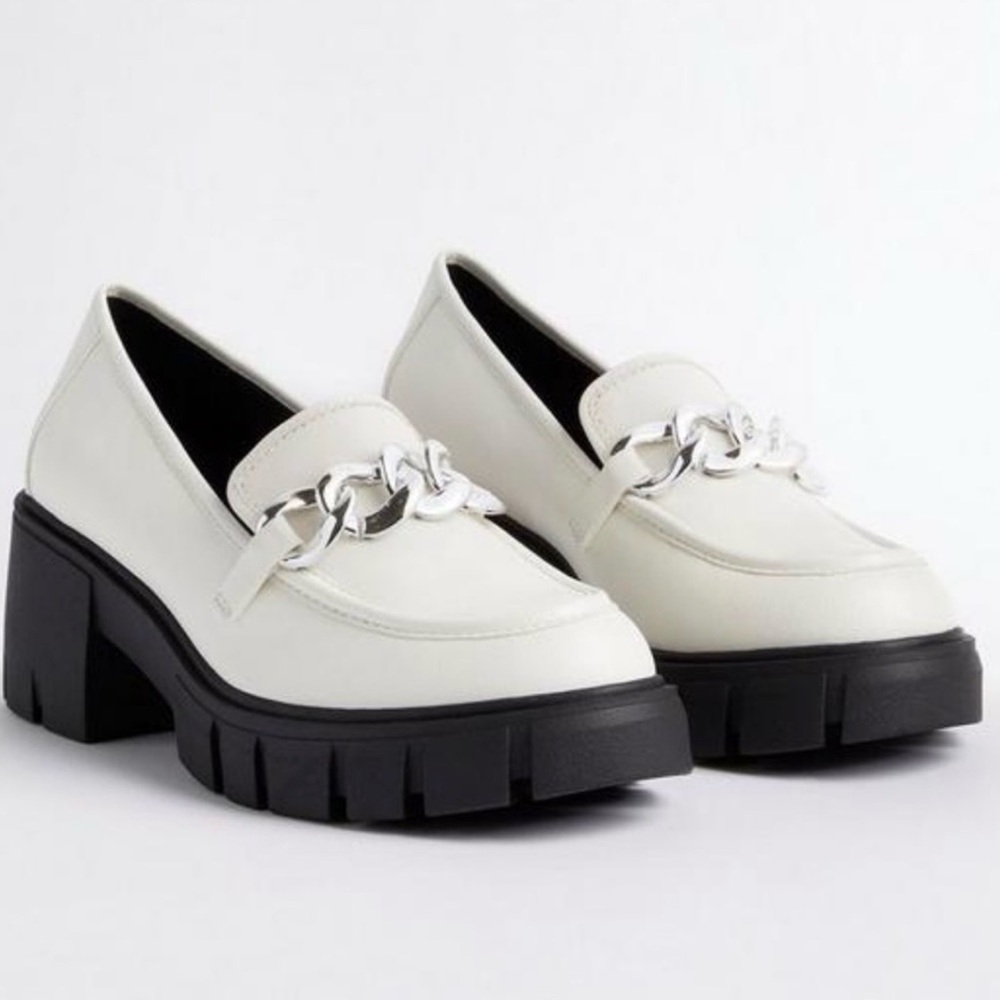 TORRID White Chunky Loafers